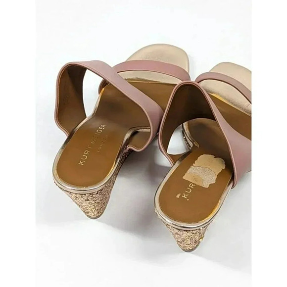 Kurt Geiger London Women's Charing Wedge Sandals Pale Pink Size 39.5 (MSRP $185) - Picture 6 of 10
